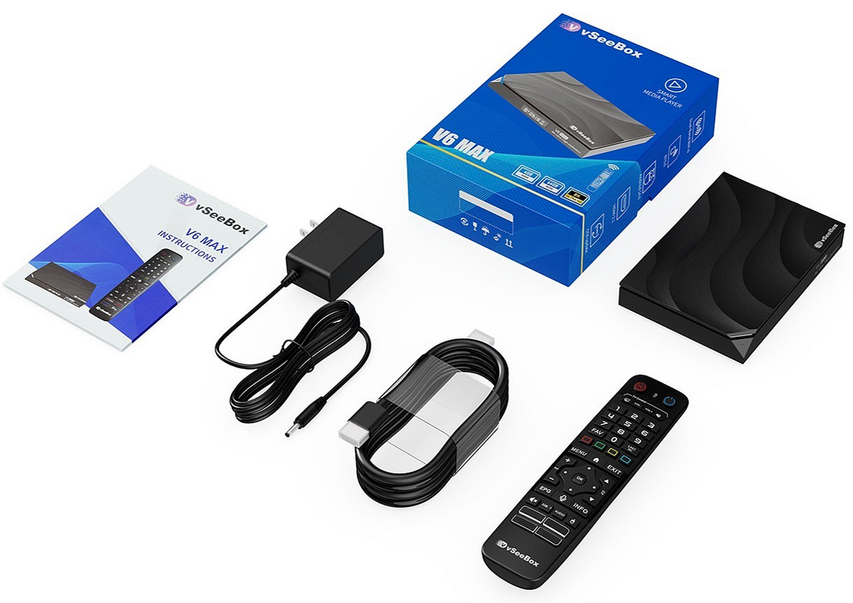 Vseebox V6 Max Android TV Box | 4GB 64GB, 6K Ultra HD
